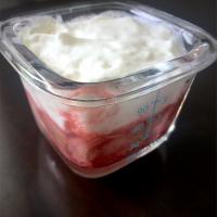 Baby food: banana and strawberries yogurt 🍌 🍓
